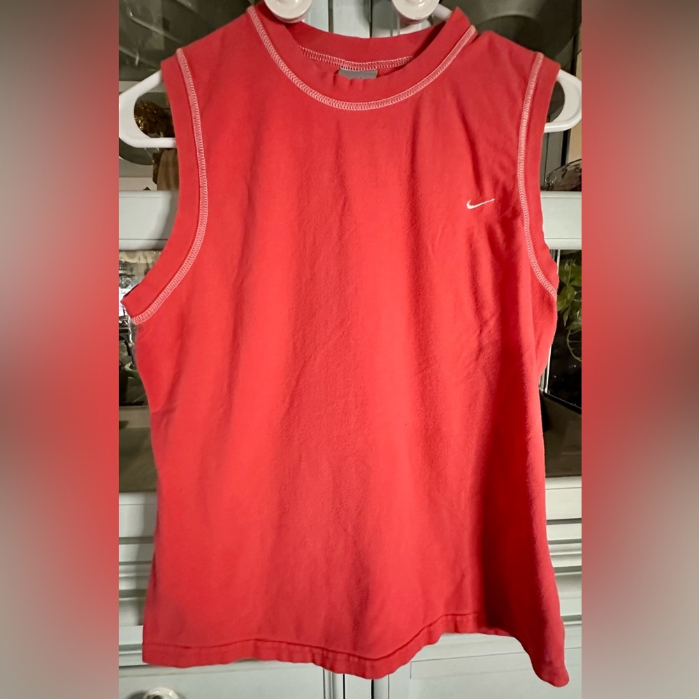 Nike Red Sleeveless Tank Top
